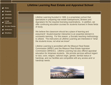 Tablet Screenshot of lifetimelearningonline.com